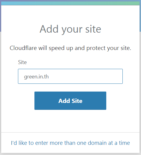 Add your site