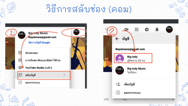 สลับช่องในคอม