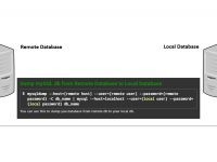 Dump mySQL db from Remote Database to Local Database