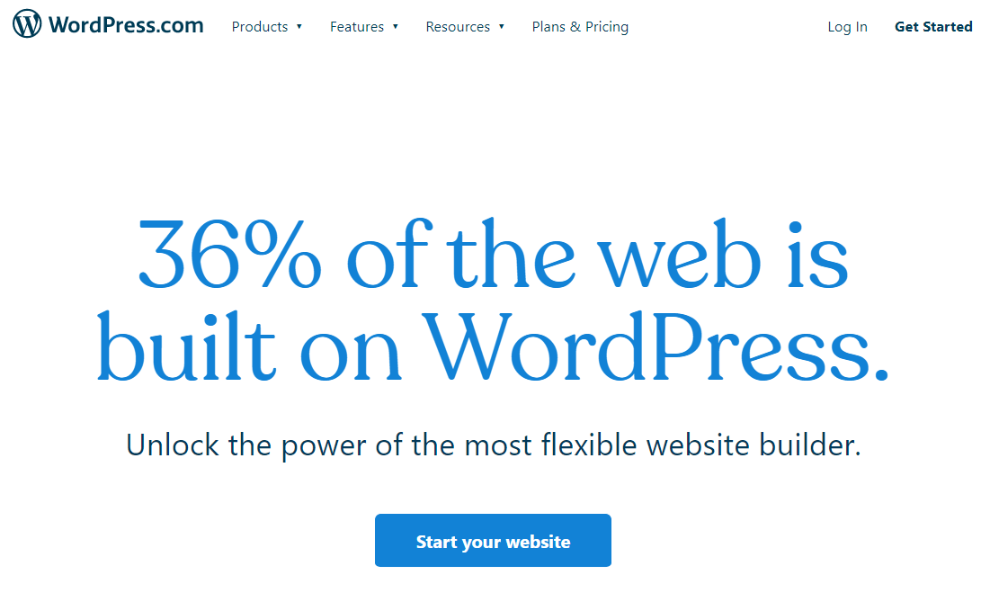 หน้าเว็บไซต์ WordPress.com หน้าเว็บไซต์ WordPress.com